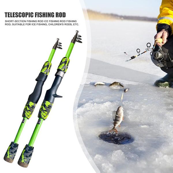 

fishing rods 1.2m 1.5m portable spinning casting ice fishing rod pole outdoor portable easy carrying