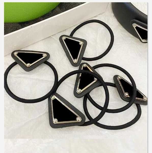 

2022 luxury charm triangle rubber band womens p hair bands letter print knot girl yoga sports hair accessories multicolor optional party gif, Pink