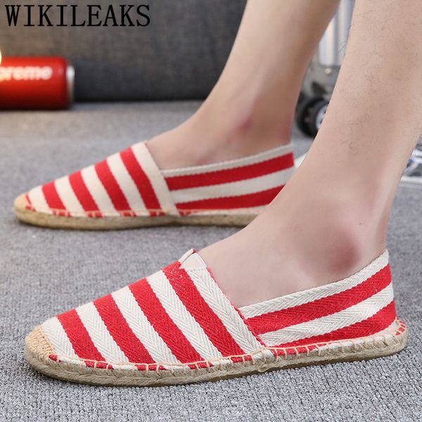 

loafers men canvas shoes brand shoes mens casual shoes espadrilles men sepatu slip on pria tenis masculino bona, Black