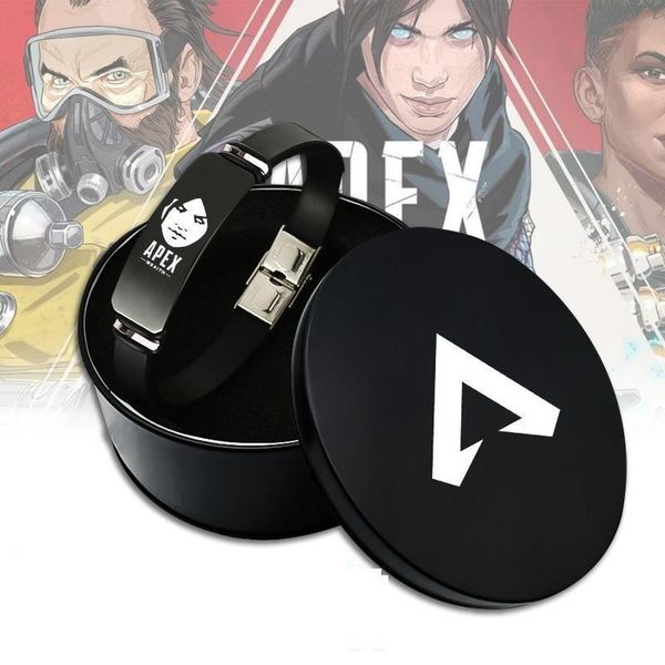 

charm bracelets apex legends alloy silicone bracelet custom logo gift jewelry, Golden;silver