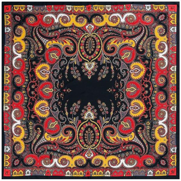 

scarves 130cm bohemia paisley square scarf luxury design brand twill 100% silk women kerchief for ladies fashion shawl, Blue;gray