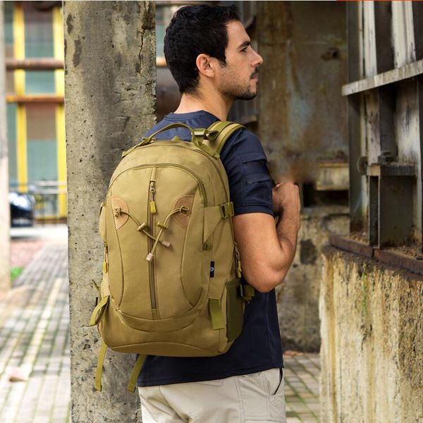 

backpack 40l capacity outdoor sports camouflage army fans mountain climbing hiking bag shoulder go-bag tactical