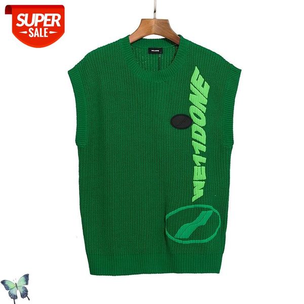

well done casual sweater vest men women knitted sleeveless vest we 11 done #o21d, White;black