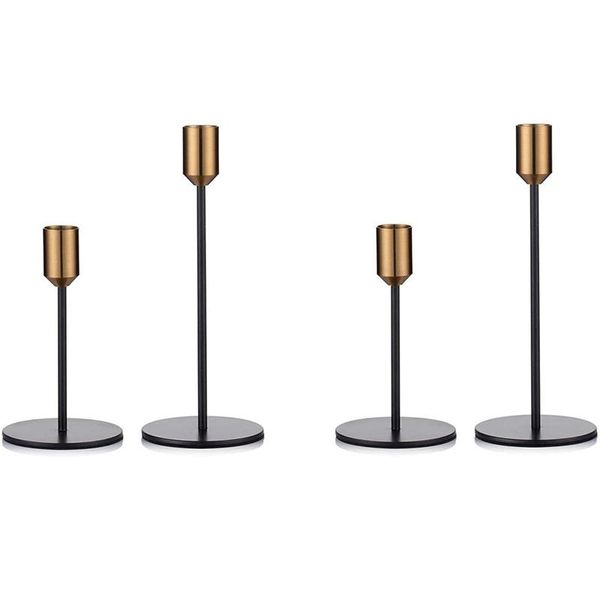 

candle holders 4 pcs candlestick taper holders, stick set, table decorative