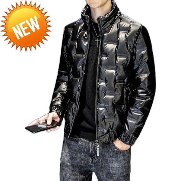 

winter black stand collar men down coat large size, white duck padded jacket, casual fashion outerwear 5xl