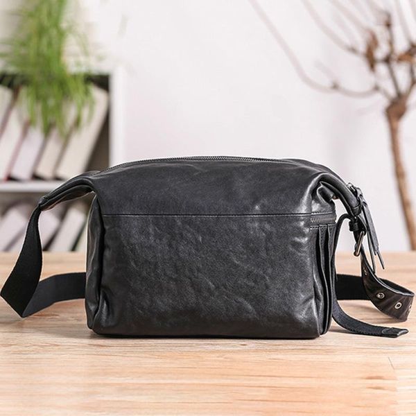 

hbp aetoo leather messenger bag, trendy large-capacity men's shoulder bag