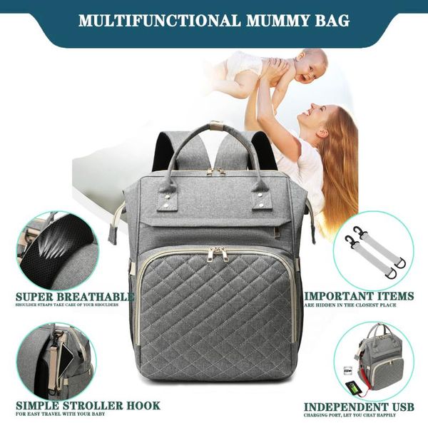 

diaper bags 2021 nappy maternity bag backpack baby care grid pattern solid color waterproof outdoor travel