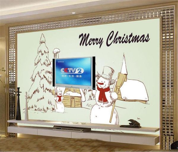

wallpapers custom 3d po wallpaper living room bed mural merry christmas european style picture sofa backdrop for wall