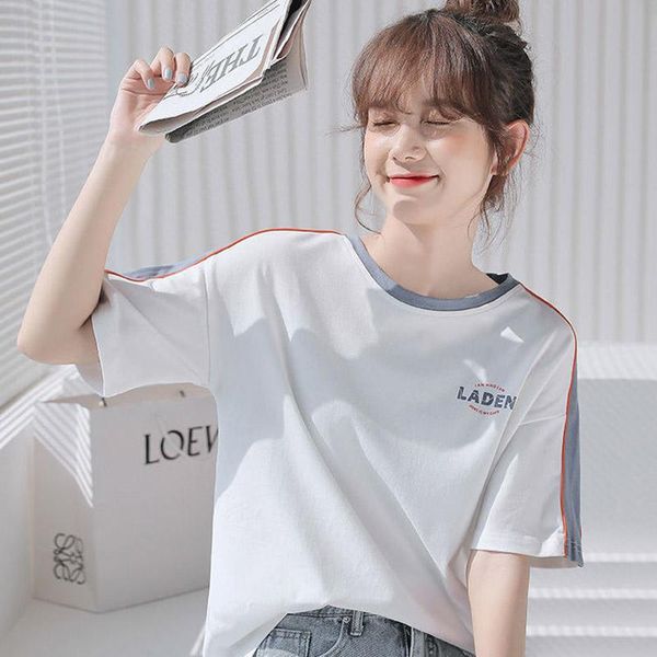 

women's t-shirt short-sleeved white female niche spring and summer korean loose half-sleeved ins tide