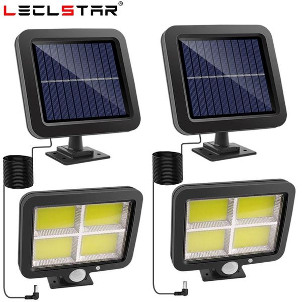 

solar lamps outdoor led lights split with sensor waterproof 3 modes for street fence terrace patio garden decor
