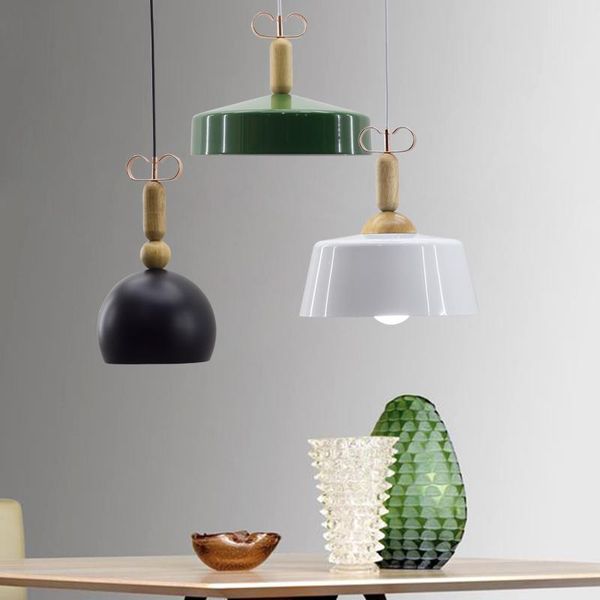 

pendant lamps fashion indoor lighting lights wood and aluminum lamp restaurant bar coffee dining room led hanging light fixture