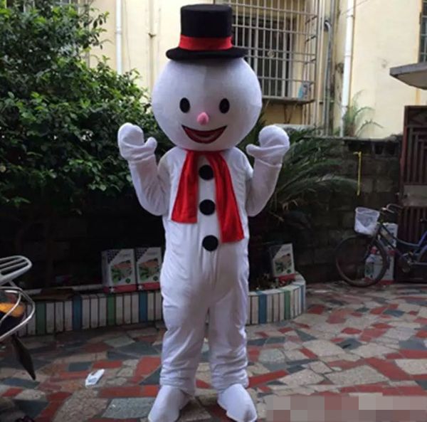 

performance snowman walking doll mascot costumes halloween fancy party dress cartoon character carnival xmas easter advertising birthday par, Red;yellow