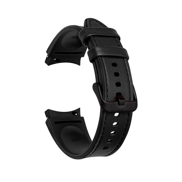 

for samsung bands classic watch band vegan leather strap, Black;brown