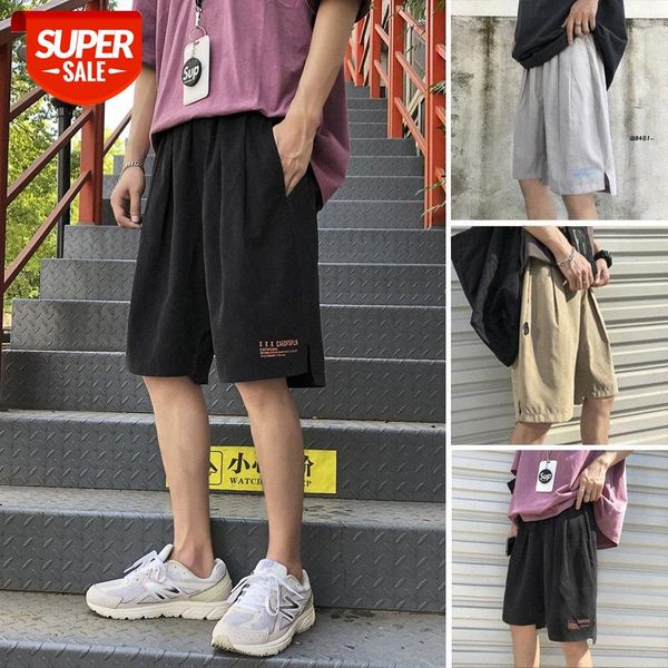 

five-point shorts men's loose sports pants net celebrity casual trend bf short basketball #r80c, Black
