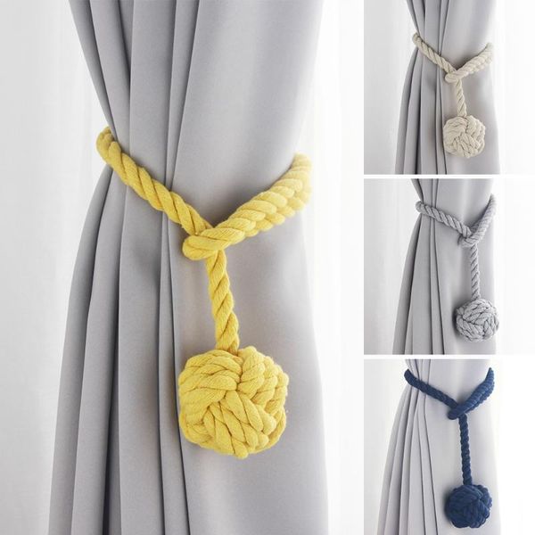 

curtain & drapes rope hanging ball tie backs curtains voiles