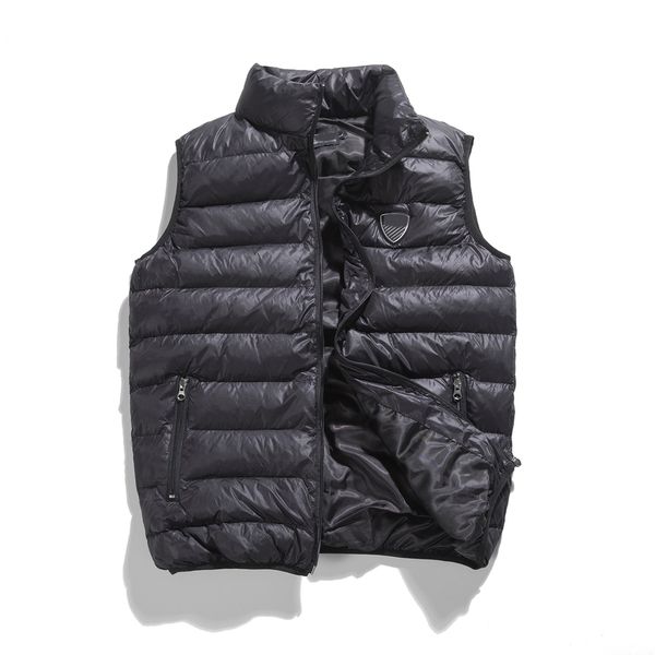 

classical maya mens down vts french brand digner embrodered double bane style womens downs vt, Black;white