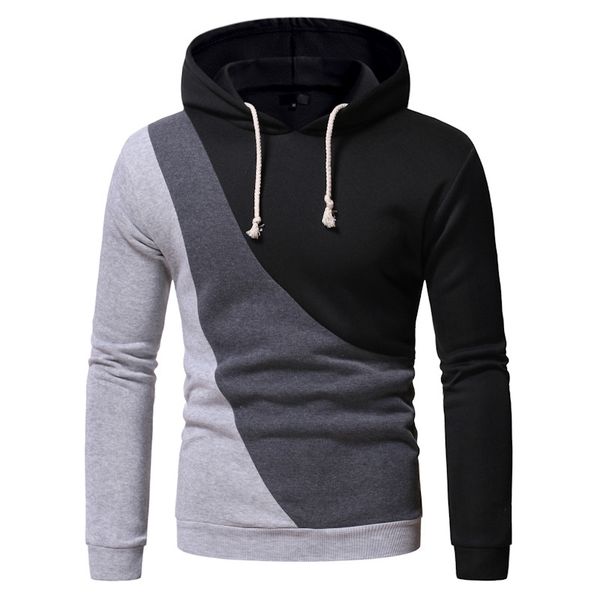 

2020 men's new fashion leisure sports coat hoodie sweater, Black
