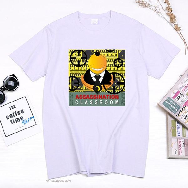 

women's t-shirt anime assassination classroom t shirt korosensei cosplay streetswear manga harajuku aesthetic camisetas, White
