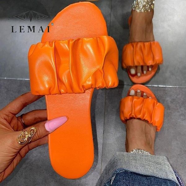 

slippers lemai pu leather women's outside beach holiday shoes elegant comfortable women casual party, Black