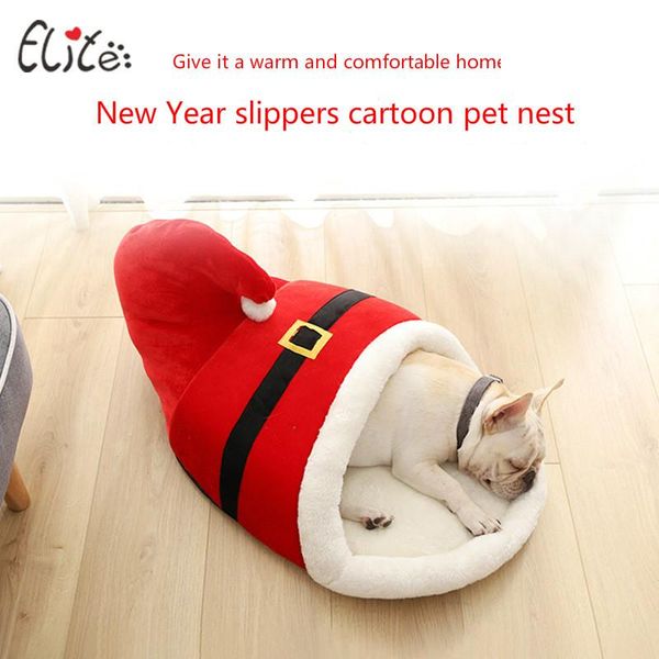 

kennels & pens year cat litter dog house slippers cartoon pet cute red products bed