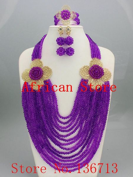 

earrings & necklace african wedding coral beads jewelry set sets nigerian sd141-3, Silver