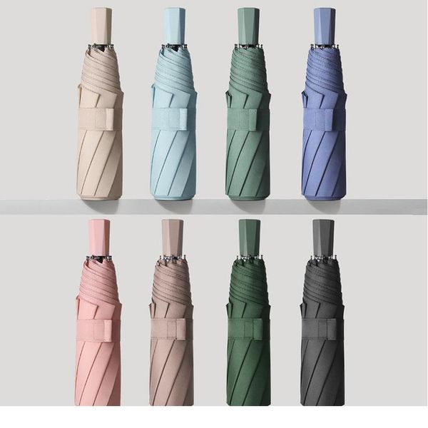 

8 ribs mini rain umbrella anti uv paraguas sun umbrella rain windproof light folding portable umbrellas for women men qylbjx