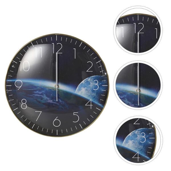 

wall clocks creative clock round pattern decorative for home office el no battery
