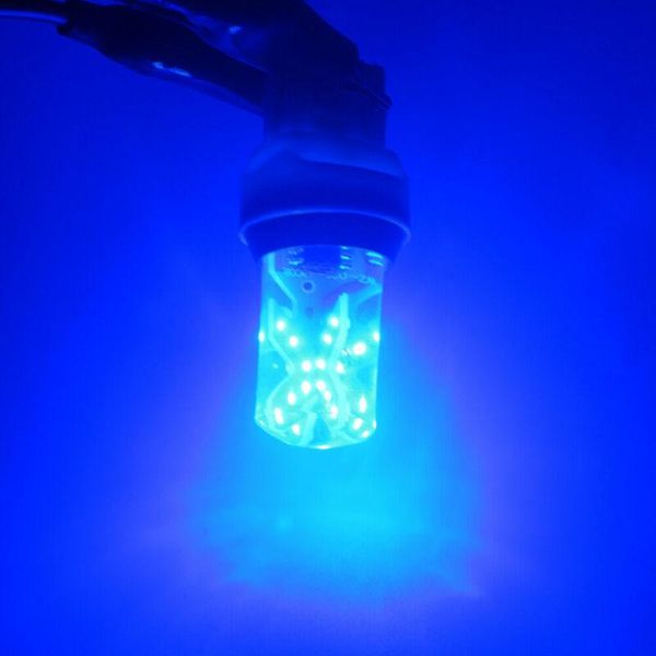 

car headlights cob led light 0.17a 48smd 7443 backup reverse bulb strobe flash