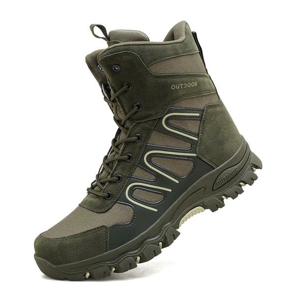 

military shoes men outdoor hiking shoes army combat tactical botas hombre trekking mountain sport sneakers men desert boots