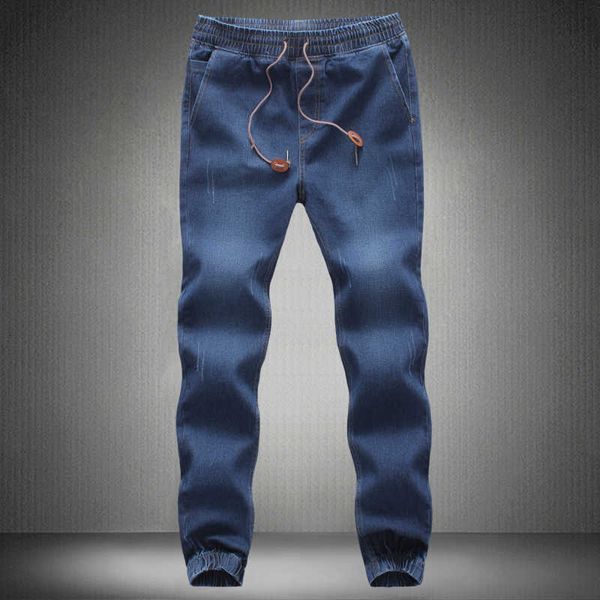 

fashion patchwork jeans streetwear men punk clothing, Blue