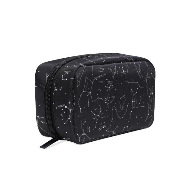 

cosmetic bags & cases fengju makeup bag portable toiletries fashionable square organizer for girls lady woman boreal skymap