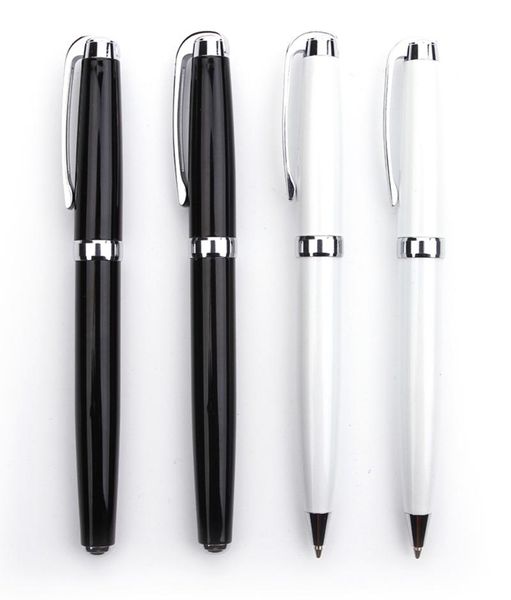 

ballpoint pens [logo + ]500sets/lot quality promotional metal twist personalized ball & cap-off roller pen set,custom, Blue;orange