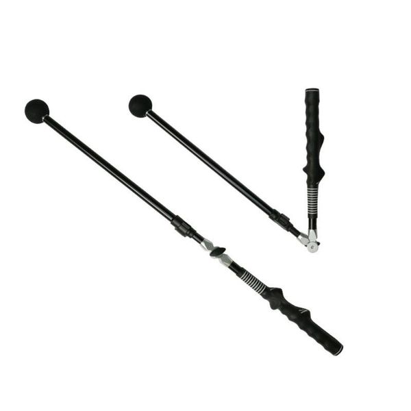 

golf training aids folding swing trainer stick posture corrector practice upgrade with rubber rope strength exercises