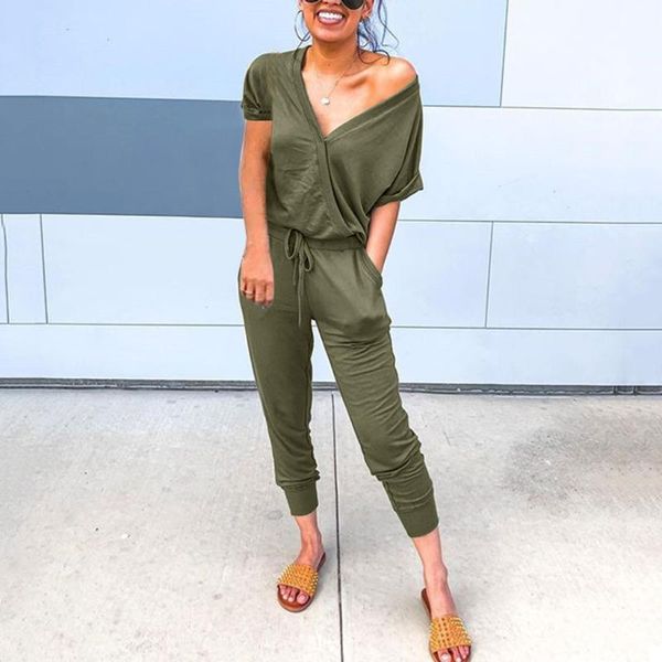 

women's jumpsuits & rompers 2021 women jumpsuit solid color slim sleeveless lace one-piece home ropa mujer summer vetement femme, Black;white