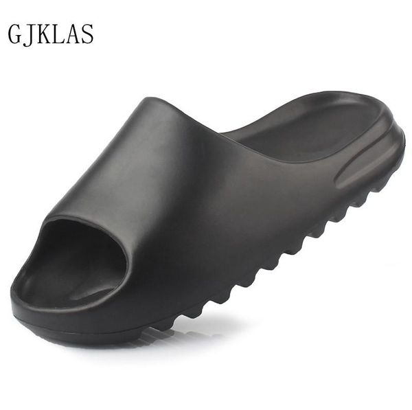 

slippers size 35-46 thick sole home summer beach shoes comfy bathroom women men eva sandals fashion house, Black