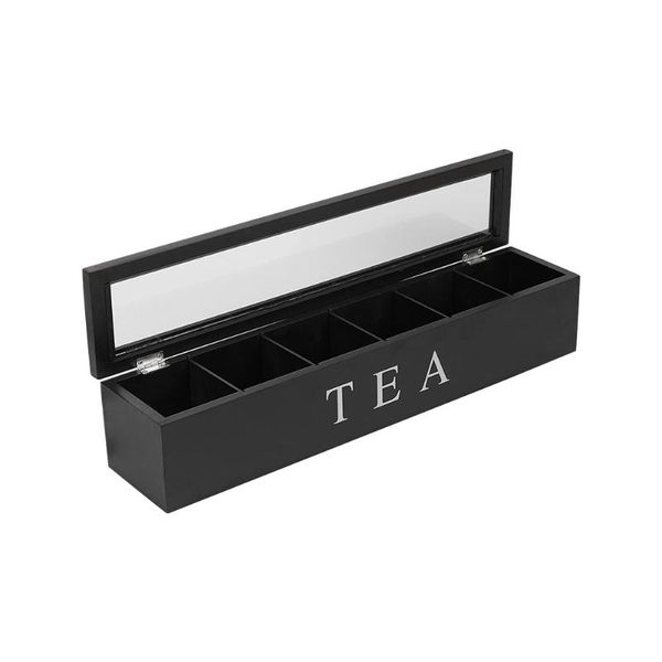 

other home decor wooden container sugar 6 compartments jewelry organizer chest vintage gift deskaccessories holder coffee tea box with l