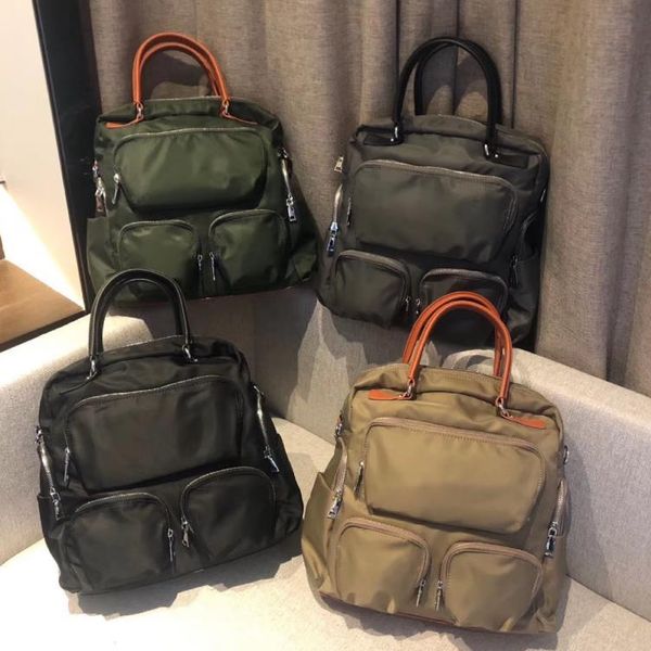 

evening bags high-grade nylon multi-pocket all- fashion travel shoulder casual dual-use messenger bag backpack