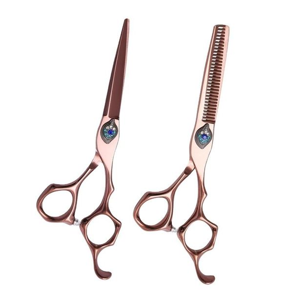 

hair scissors 6 inch rose gold beauty japan 440c stainless steel for cutting