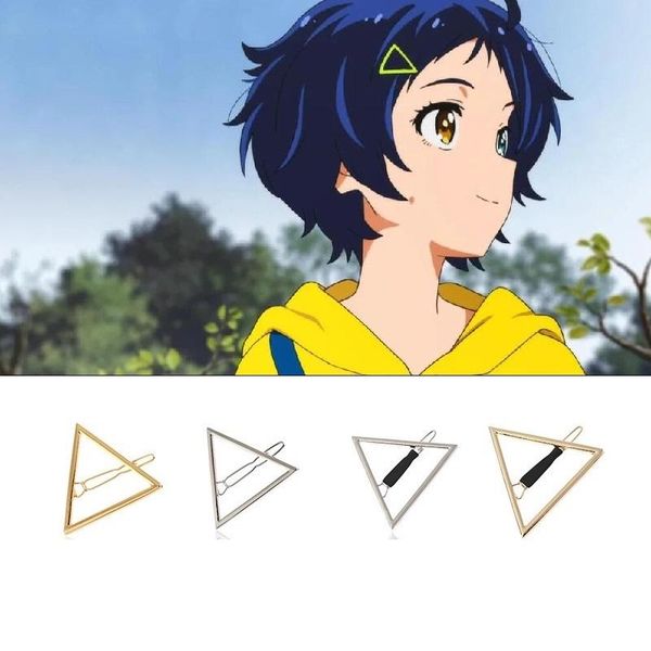 

other event & party supplies wonder egg priority ohto ai cosplay hairpin triangle shape metal anime hair clip lolita headwear props 4 types