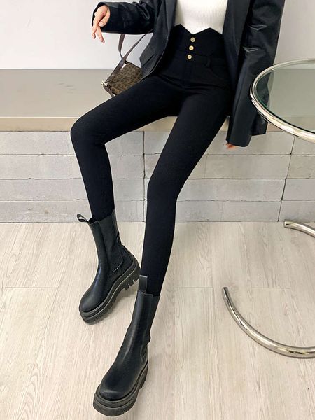 

high waisted leggings for women in spring autumn and winter, Black;white