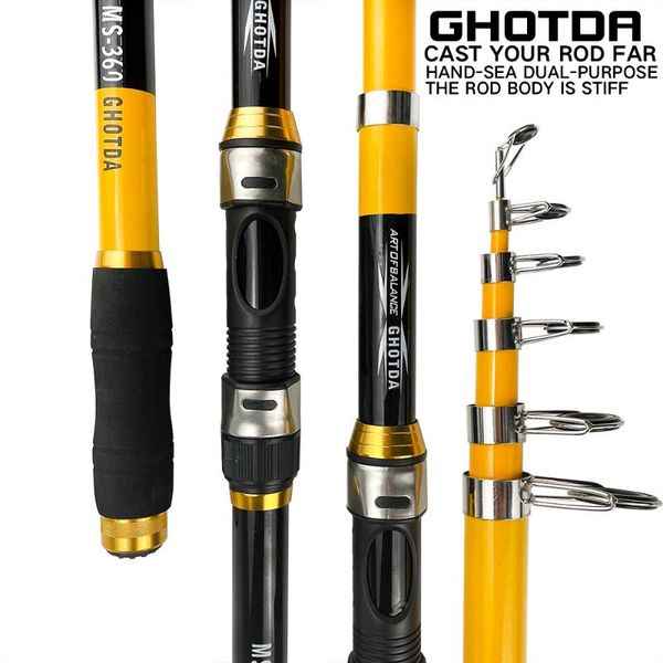 

boat fishing rods gda high carbon portable rod carp tackle 2.1-3.6m