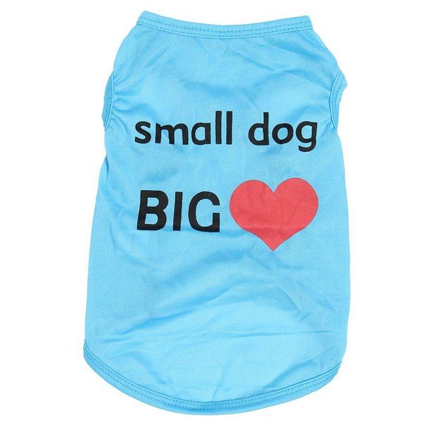 

dog apparel cat t-shirt clothes vest tee cotton puppy pet costume coat jacket blue s small big