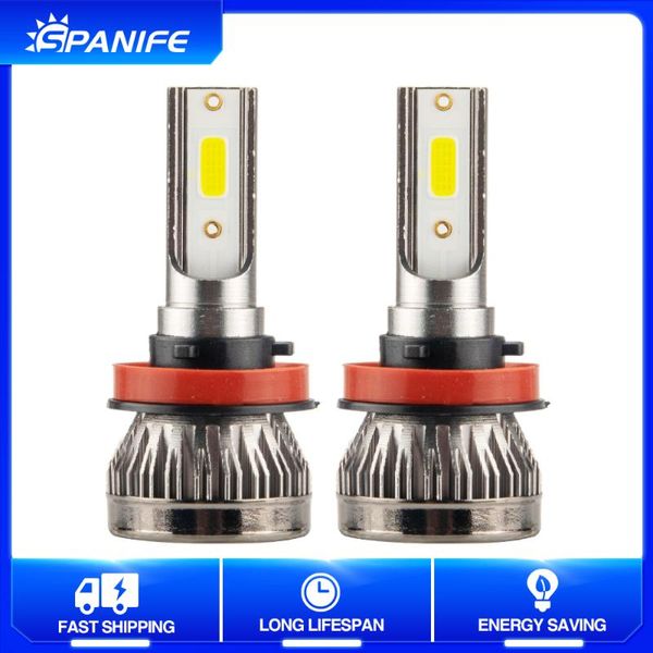 

car headlights spanife 10000lm h7 led headlight h1 h4 h11 bulbs 9005 9006 36w 12v high power canbus auto lamp