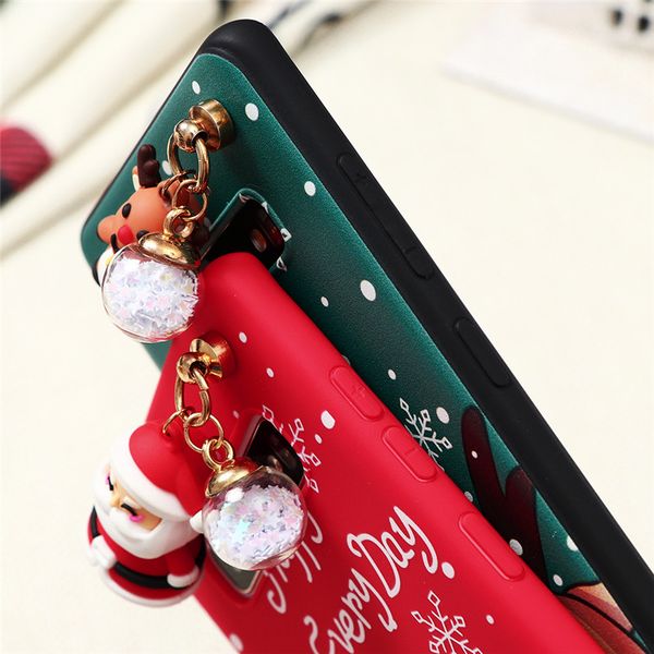 

3d cute christmas doll case for samsung galaxy a11 a10 a31 a40 a21s a50 a51 a70 a71 note 20 ultra s20 s10 s9