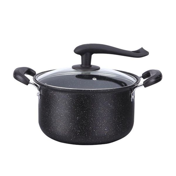 

soup pot boiling pot stew 24cm milk household non-stick pan ear induction cooker gas stove universal cooking