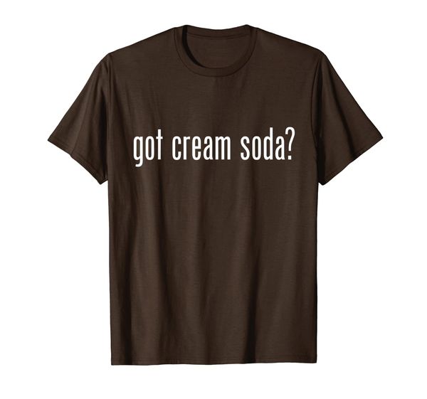 

got cream soda retro advert logo parody funny t-shirt, White;black