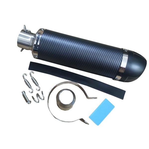 

dupanq 51mm universal moto motorcycle exhaust muffler carbon fiber exhaust for fz1 mt09 z1000 sv650 r6 r15 pipe