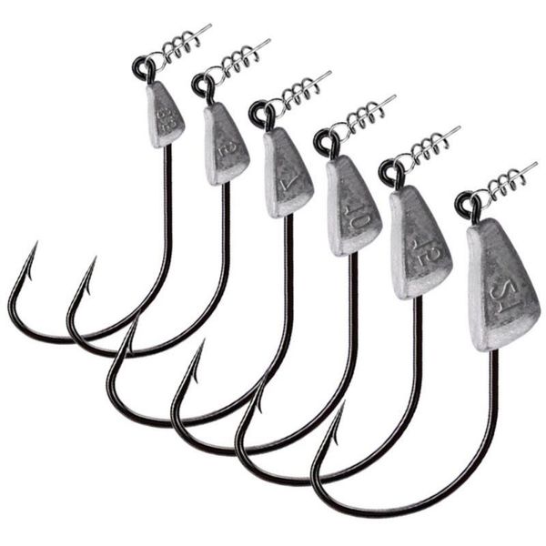

10pcs tumbler lead head hook for outdoor fishing