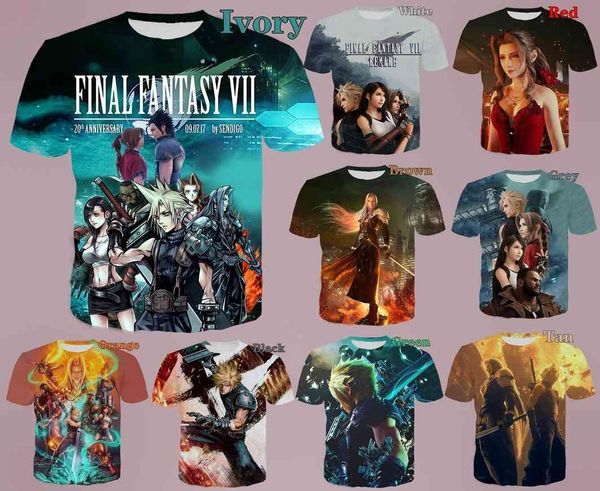 

summer leisure youth loose dign cartoon animation short sve 3d digital printing collarls t-shirt dmbf, White;black