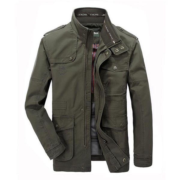 

men's jackets cotton jacket and coat autumn winter casual male long windbreaker mens military outwear flight plus size 6xl, Black;brown